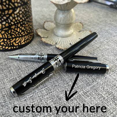 Penna da ufficio personalizzata, regalo per testimoni di nozze, regalo inciso unico per lei e per lui, regalo di ringraziamento per il papà, regalo di congratulazioni per il capo