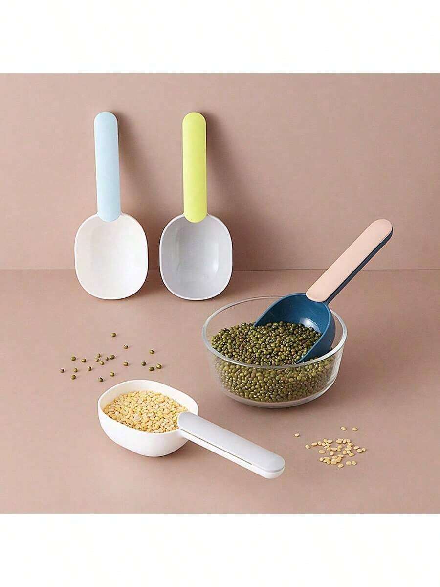 Multifunctional Measuring Cup And Rice Spoon, Simple Nordic Style Kitchen Tool - Multicolor - View 1