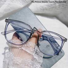 Large Round Frame Clear Lens Glasses Retro Fashion Decorative Glasses Computer Glasses For Women And Men