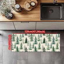 1pc Christmas Doormat, Drainage Mat For Kitchen, Living Room, Entryway, Balcony, Home Decor, Anti-Slip, Suitable For Cafe, Bar, Holiday, Party, Bedroom, Bathroom
