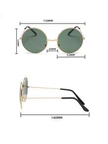 3pcs Kids Black Metal Frame Glasses With Gold Trim, Low Allergy Lightweight Eyeglasses, Suitable For School, Role Play, Parties And Holiday Gifts - Multicolor - View 4