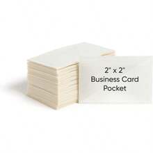 SelfAdhesive Poly Pocket Business Card Size Clear 100 Per Box 68123