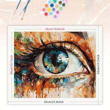 1 طقم DIY لوحة زيتية رقمية، طقم لوحة زيتية فنية لديكور غرفة النوم وزخرفة جدار الفن، طريقة رسم بسيطة وممتعة، لا يتطلب أساس الرسم، حقق حلم الرسام الخاص بك، انغمس في عالم الألوان، كل لمسة هي تعبير عن الذات، أضف الرومانسية إلى الحياة، أفضل هدية للعائلة والأصدقاء، 40*50سم - بني - مشاهدة 8