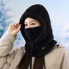 Aufgerüstete dicke Winter Plüsch Maske Mütze - mit elastischem Kordelzugverschluss, leicht und warm für Radfahren, Skifahren und Outdoor-Sport, in 4 Farben erhältlich, geeignet für Anlässe wie Muttertag, Unabhängigkeitstag, Vatertag, Musikfestivals, Stierlauf, Fackel-Festival, Edinburgh International Festival, Halloween, Lichterfest, Weihnachten, Boxing Day, Valentinstag und Neujahrsgeschenke, bietet Wärme und Kälteschutz