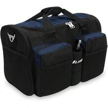 Everest - Bolsa de gimnasio con bolsillo húmedo, Negro -, Una talla, Bolsa de gimnasio con bolsillo húmedo - Marino - Ver 13