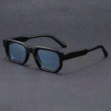 1 件时尚简约小方框时尚眼镜，男女通用，适合海滩、骑行 - 彩色 - 查看 6