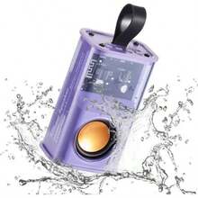 Transparent Mini Bluetooth Speaker 5W With Compact And Colorful Design - Lilac Purple - View 3