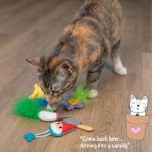 Catstages Hide &Amp; Seek Fish Bowl Interactive Cat Toy With Two Catnip Blend Toys, Blue - MàuC - Xem 6
