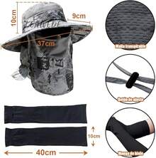 Sombrero Plegable para el Sol UPF 50+ Impermeable y Transpirable - A - Ver 7