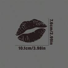 1PC Sexy Lip Print Car Sticker, Waterproof Sticker, Hickey Car And Motorcycle Rear Window, Side Window, Body Sticker