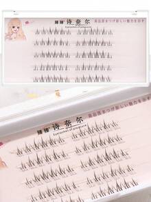 60 Clusters/Set Cartoon Style Small Flame Segmental Lower False Eyelashes