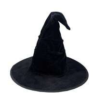1pc/2pcs Halloween Cloak Set, Vampire Witch Costume, Ruched Witch Hat, Single Layer Black Grim Reaper Cloak Cape, Masquerade Performance Outfit - الأسود - مشاهدة 3