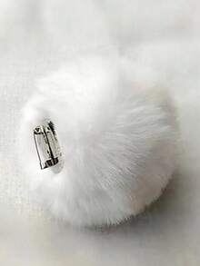 1PC Solid Color Simple Fashion Plush Cute Rabbit Tail Accessory Suitable For Daily Outfits Halloween Halloween Accessories - Multicolor - View 8