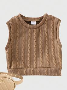 3 件套年轻女孩休闲学院风白衬衫、背心和牛仔裤套装，春秋季