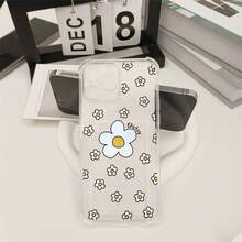 Funda de Teléfono Transparente Floral Blanca - Diseño Práctico y Duradero de Alta Gama, Adecuada para 17 16/15/14/12/11//X/XR/XS Pro/Pro/Plus| Accesorios de Estilo de Vida Elegante - Colores mixtos - Ver 10