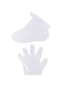 200 件一次性脚套，带加厚脚膜，塑料袜套，鞋套，脚部保护套，防止干燥和开裂，也可用于泡脚。 - 彩色 - 查看 6