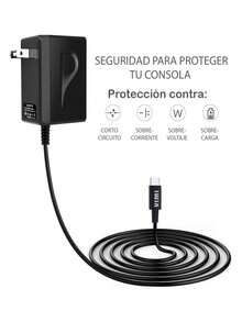 Cargador Compatible Con Switch Lite Y Tabletas - Negro - Ver 7