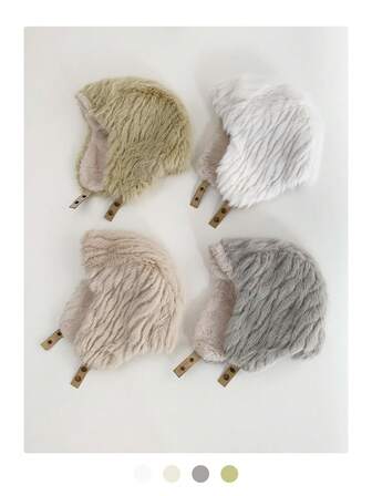 Vinterhatt i fuskpäls för kvinnor, japansk plyschmössa med förtjockat hörselskydd och varm pilotmössa i imiterad minkpäls, fluffig öronlappshatt för vintercykling, vindtät och köldtålig, ny hatt i imiterad kaninpäls för kvinnor, plyschmössa med förtjockat hörselskydd, moderiktig hatt i imiterad minkpäls, vindtät och köldtålig för snöiga områden