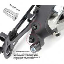 1pc MicroNEW Mountain Bike Rear Derailleur, 21/24/27/30 Speed Rear Derailleur For Road Bike, Mountain Bike Derailleur - Black - View 5