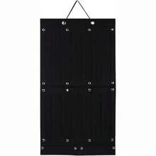 Soporte para lazos para el pelo, organizador de diadema de gran capacidad, colgante de pared, Clip para el pelo, colgador de almacenamiento, ahorro de espacio, decoración de pared para niñas - Negro - Ver 2