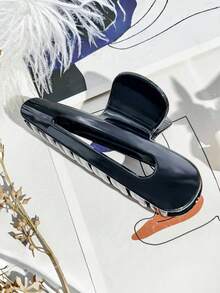 1 Stück/4 Stücke einfarbiger, legerer ABS-Kunststoff Schokoladenbrauner großer Haarkralle Haaraccessoire, vielseitiger hochwertiger 2025 Neudesign Mode Haarspangen elegante Haarklammer Winter Haarklammer