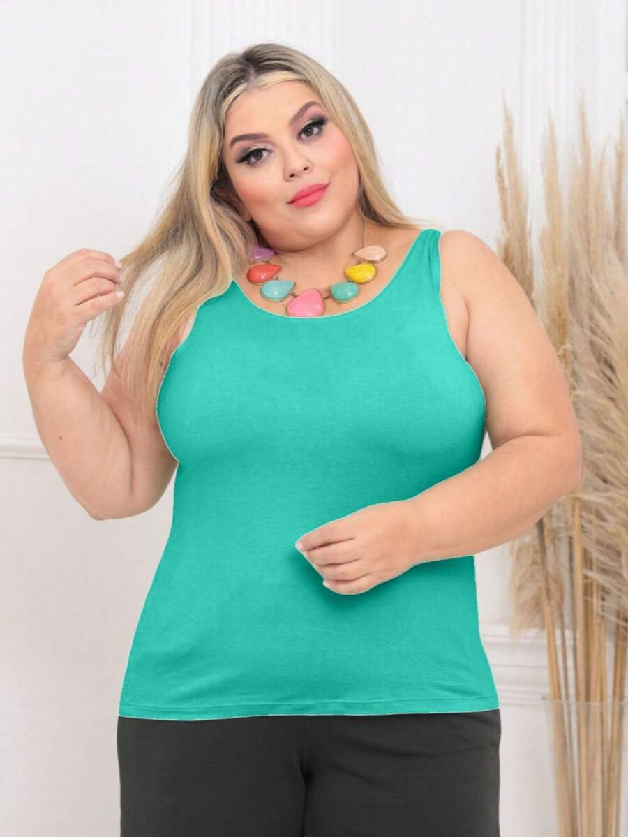 Plus Size Blouses - Verde Lima - Ver 1