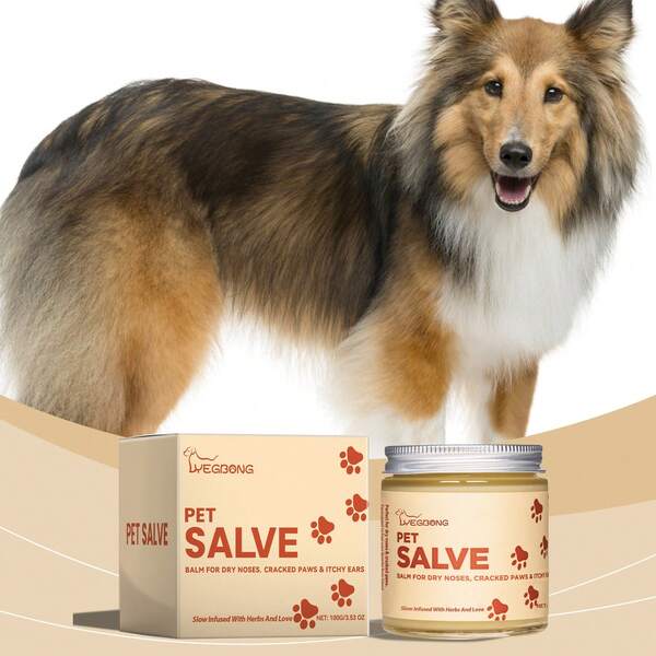 Crema calmante para mascotas, crema tópica diaria para aliviar la molestia de la piel en gatos y perros, bálsamo nutritivo a base de hierbas