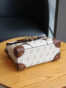 2025 Luxury Fashion New Rhinestone Butterfly Hardware Vintage Floral Handbag, Exquisite Embroidered Small Square Bag, Commuter Large Capacity Shoulder Crossbody Bag, Versatile Mother Bag, Elegant Small Purse - 彩色 - 查看 8