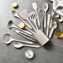 15/32pcs Silicone Cooking Utensil Set - Heat Resistant Up To 446°F, Kitchen Tools Include Tongs, Spatula, Spoon, Brush, Whisk, Small Gadgets, Suitable For Non-Stick Pans, Dishwasher - Multicolor - View 10