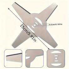 8 Industrial-Grade Mowing Blades | Manganese Steel Aggressive Cutting System (Lawn/Shrub Dual Mode) | Quick-Release, 5-Second Reload | 50-Hour Wear Certification | Annual Garden Machinery Consumables Package