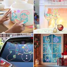 MMSZHL 8 Pcs Marcadores de Gis Borrables En y Húmedo, Marcadores de Gis Líquido, Colores Brillosos, Borrable y de Secado Rápido, para Blackboa, Espejos, Ventanas, Vidrio de Coche (6 mm) - 6 milímetros - Ver 4