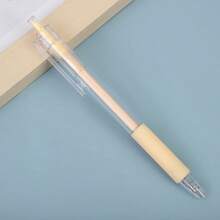 1 pieza Cuchillo de utilidad de arte con estilo de empuje, juego de cuchillos de arte para álbum de pegatinas, herramienta de corte, cuchillo de utilidad, cuchillo de letras, suministros de manualidades y artesanía para estudiantes (Aviso: El cuchillo de pluma no puede reemplazar a un cuchillo, pertenece a los suministros de papelería, no es afilado)