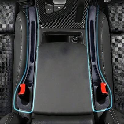 Relleno de espacio entre asiento de coche de gel suave de 40 cm/15.7 pulgadas - Regalo de Navidad, Esencial de Navidad, Almohadilla de almacenamiento en la grieta del asiento del coche, Material de gel suave que se ajusta firmemente a los bordes del asiento y el apoyabrazos, Necesidad del coche