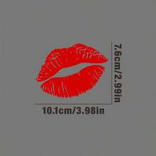 1PC Sexy Lip Print Car Sticker, Waterproof Sticker, Hickey Car And Motorcycle Rear Window, Side Window, Body Sticker
