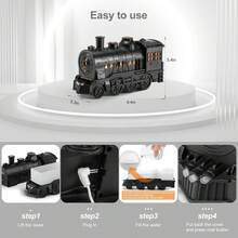 SULVGO 300ml 精油列车扩散器 - 香薰冷雾加湿器，带遥控器、2 个灯、2 种模式、自动关闭功能 - 适合家庭、办公室和婴儿房！ - 彩色 - 查看 11