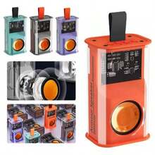 Transparent Mini Bluetooth Speaker 5W With Compact And Colorful Design - Orange - View 3