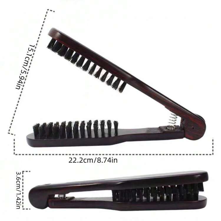 KH 时尚梳子 1 件装，直发梳，适用于造型、卷发和头发护理，采用实木喷漆工艺制成，适合浓密粗硬发质，可用于打造柔顺直发造型。这款梳子是理发店、美容院、旅行必备、返校季、度假旅行的理想之选，也是女士发饰的完美搭档。 - 彩色 - 查看 2