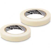 Cinta de enmascarar 110 |   Color Beige |   18 mm x 50 m |   Cinta Adhesiva Multiusos para Pintura y Bricolaje |   Fácil Remoción sin Residuos |   Uso Hogar, Taller y Oficina |   Paquete de 2 unidades - 1 - Ver 4