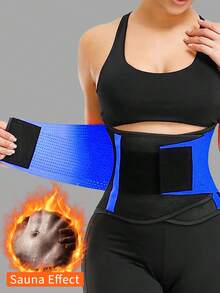 1pc Women's Sports Waist Trainer, Waist Trimmer Belt, Sauna Sweat Waist Cincher, Sports Fitness Waist Belt, Waist Shaper, Waist Slimmer, Abdominal Trainer - Multicolor - View 12