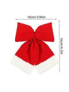 1个蝴蝶结，红色超大装饰吊坠，天鹅绒婚礼装饰，圣诞树挂饰，最佳礼物，生日家居装饰，圣诞装饰，房间装饰，冬季圣诞装饰，家居圣诞礼物，圣诞装饰