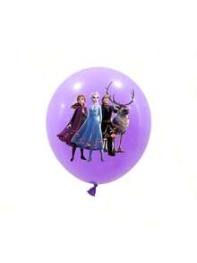 18 قطعة من بالونات اللاتكس بموضوع ملكة الثلج بحجم 12 بوصة لديكورات حفلة عيد الميلاد وحفلات الاستحمام