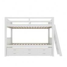 Kids Bed Frames, Headboards & Footboards - White + Pine + 90cm*200cm-1 - View 10
