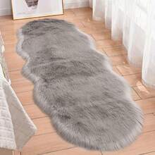 1pc Super Soft Faux Fur Area Rug - Plush, Washable Carpet For Living Room, Bedroom And Home Decor - Perfect Christmas Gift, Suitable For Living Room Carpet, Thick Autumn/Winter Rug, Fluffy Carpet, Thick Rug Kitchen Rug