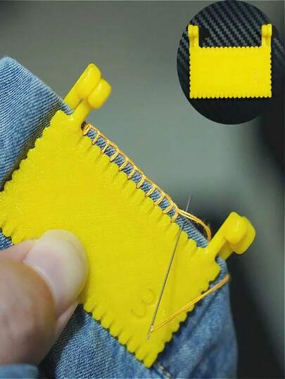 1/2 Pieces Clamp-On Sewing Tool - Durable Plastic Edge-Locked Knitting Tool, Detachable, Good Fixation Effect, Suitable For Beginners And The Elderly, Used For Garment Sewing, Fabric Repair, Clothing Maintenance, Manual Assistance For The Elderly, Precision Sewing Equipment, Durable Plastic Tool, DIY Hand Sewing Accessories, Ergonomic Design, Smooth Surface