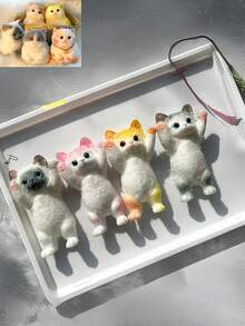 1/8PCS Cute Silicone Simulation Cat, Sticky Stress Relief Toy, Cute Stuff, Taba Squishy, Injectable Bubbles, Travel Portable Fidget Squeeze Toys, Squisy, Blue For Boys, Pink For Girls, Perfect For All Ages Austism, Ideal Holiday Gifts, Small Cute Fun Gift, Fun, Kids Games, Kids Toys, Boy Games, Girl Games, Children's Games, Easter Gifts, Party Bag Fillers, Christmas Stocking Fillers, Fidget Toys, Kids Party Favors[Eyes Random]