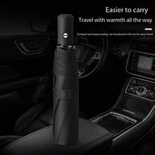 Fully Automatic Umbrella Large Folding Sun Umbrella For Sunny And Rainy Days Sun Protection And UV Protection Reinforced Parasol - Màu xanh lam - Xem 4