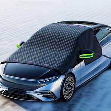 All-Season Vehicle Snow Shield Cover - Multi-Layer Frost Protection, Sun Shading, Windshield Protector, Fits Cars, Trucks, SUVs - Suitable For Most Vehicles, Winter Vehicle Protection, Fashionable Car Cover, Durable Car Cover For Winter, Large Magnetic Anti-Frost Cover, Side Window Anti-Frost Cover, Oxford Cloth - High Strength, - Easy Installation - Black - View 3