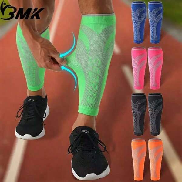 2pcs/1 Pair High Compression Calf Sleeves, Elastic Stretch Leg Coverage, No Foot Socks Support For Men & Women - Marathon Running, Soccer, Golf, Gym, Hiking, Climbing