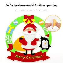 1pc Christmas DIY Felt Gift Set, Kindergarten Handmade DIY Craft Kit, Themed Costumes, Toys & Games, Children's Arts & Crafts, Children's Handmade Kit, Children's Sewing Set, Christmas Gift, Classmate & Friend Gift, Parent-Child Interaction - Multicolor - View 8