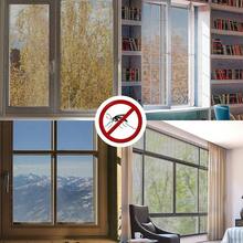 Mosquitera para ventana, mosquitera de ventana con cinta adhesiva, cortina de mosquitera de 80x120cm (130x150cm) - 60x120cm-Blanco - Ver 2